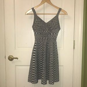 Guess Black and White Midi Dress